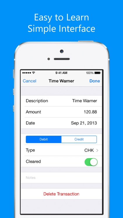 Balance My Checkbook, Check Register With Sync
