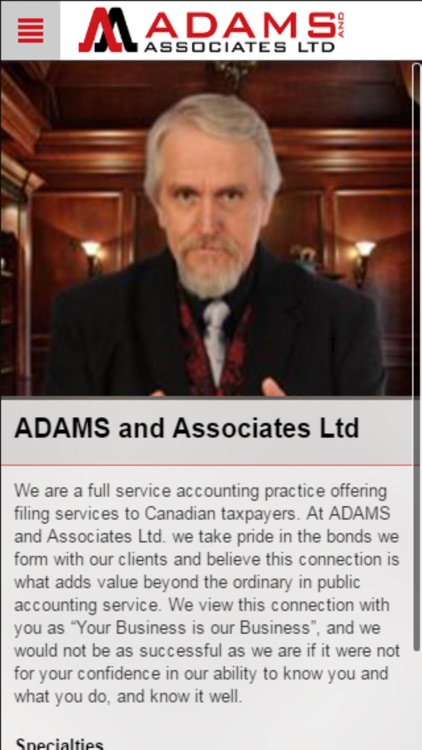 ADAMS and ASSOC App