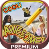 Write text on photos and draw - Premium