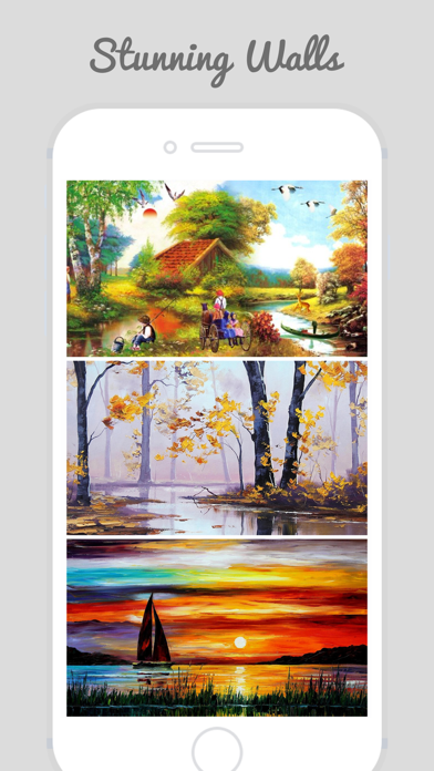 How to cancel & delete Oil Painting - Beautiful Landscape Wallpapers from iphone & ipad 1