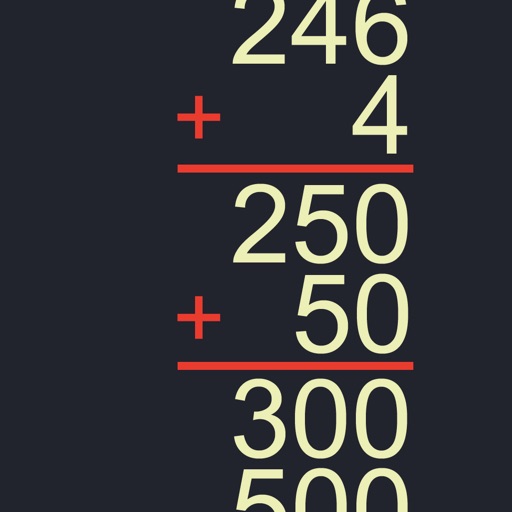 Counting-Up Subtraction iOS App