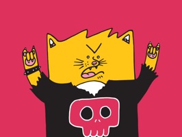 Cat and his friends doing things