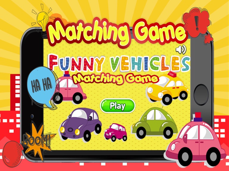 【图】Vehicle car matchinggame for kid preschool toddler(截图3)
