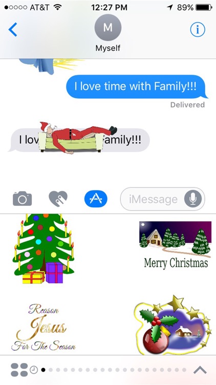 Christmas Stickers for iMessage Chat