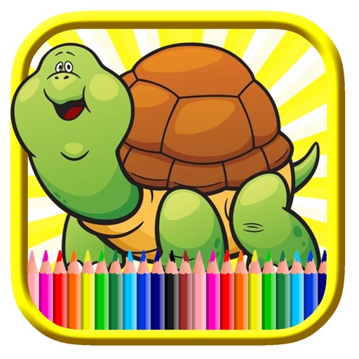 Magic Turtles Kungfu Coloring Book Free Paint Game Icon