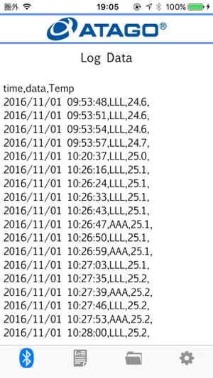ATAGO Logger for iPhone