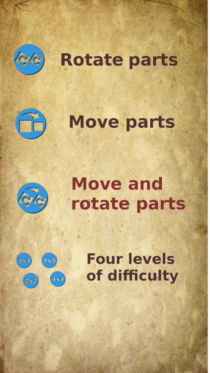 Rotate and move puzzle pieces. Lite