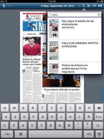 el Nuevo Herald eEdition screenshot 2