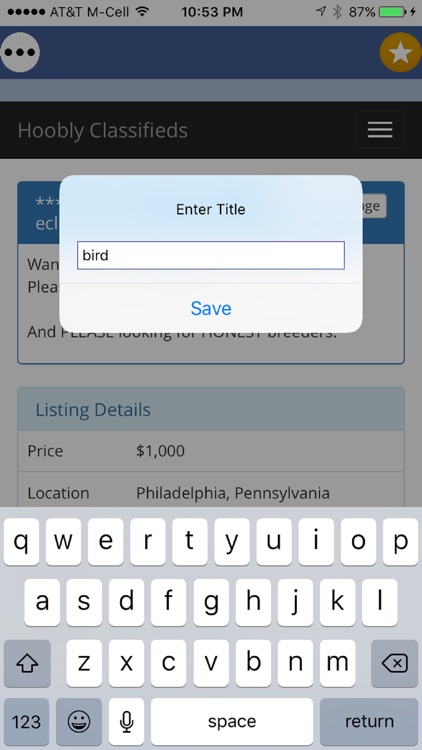 Hoobly Classifieds for Pet Adoption screenshot-3