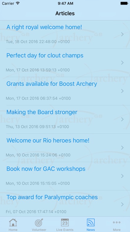 The Archery GB App screenshot-3