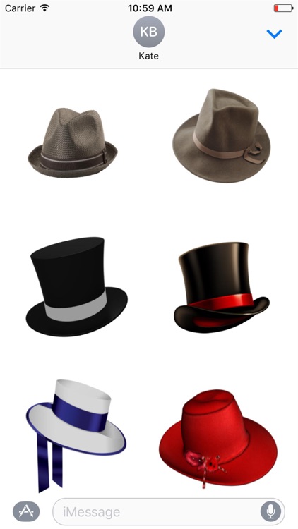 Cool Hat Stickers for iMessage
