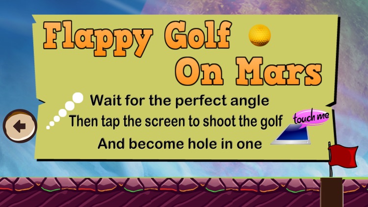 Flappy Golf on Mars Free Game screenshot-3