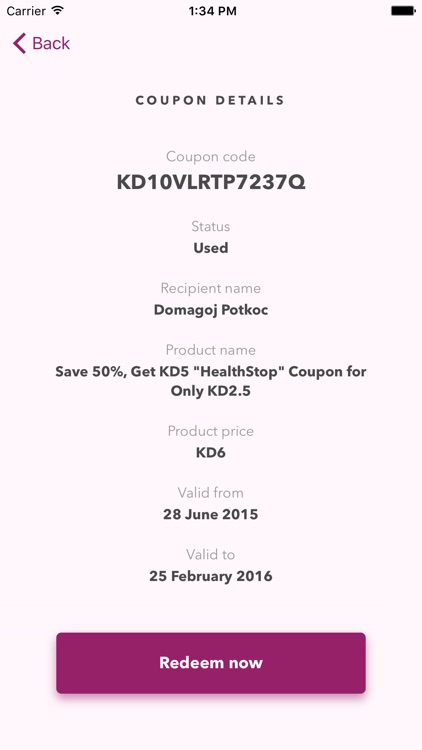 Coupon Redeem screenshot-3