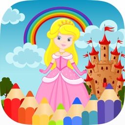 Princess Coloring Book HD - Fun Kids Drawing