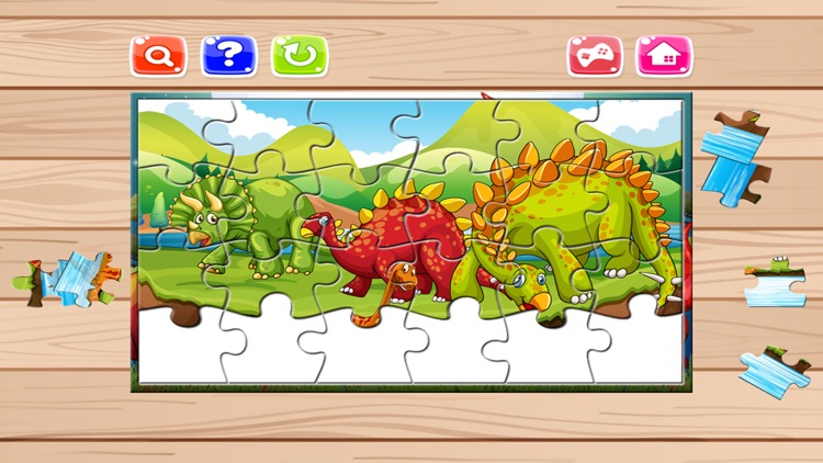 Baby Dinosaur Puzzle Jigsaw Game For Preschool Kid