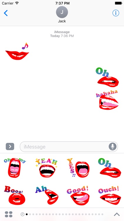 Sexy Lip Stickers for iMessage