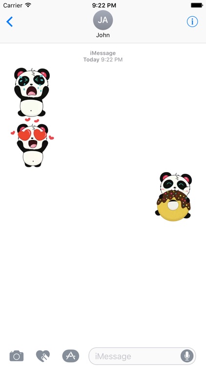 Kute Panda Sticker screenshot-4