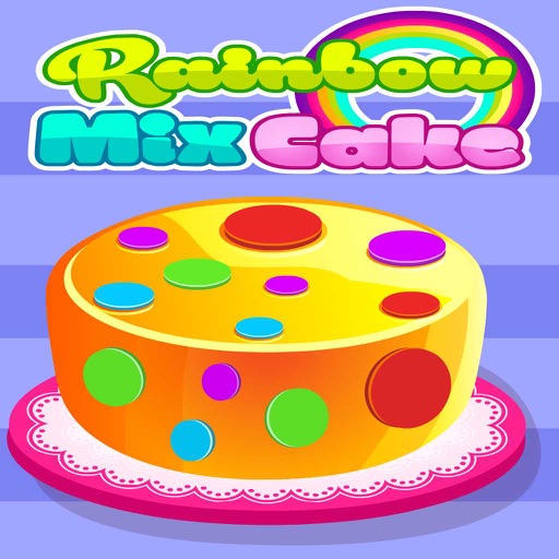 Rainbow Mix Cake Icon