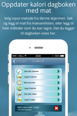 Kaloriteller - Slanke app - náhled