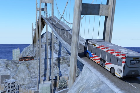 winter Snow hill Bus Driving simulator screenshot 2