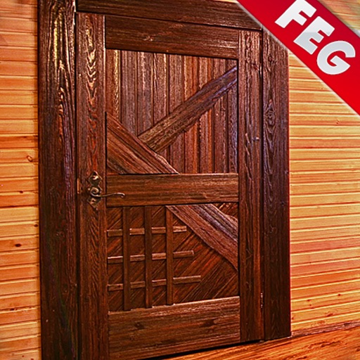 Escape Game Stylish Wooden House Icon