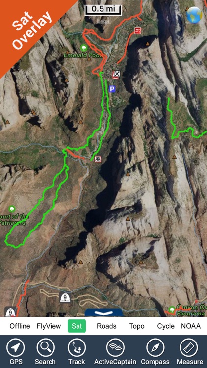 Zion National Park - GPS Map Navigator