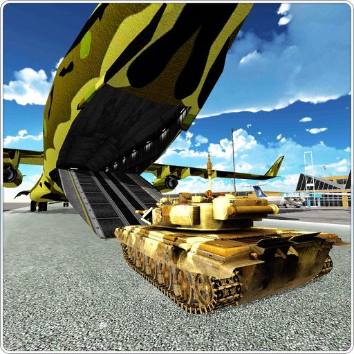 Army Airplane Tank Transporter 3D icon
