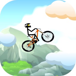 Stickman Bicycle Mountain Climbing