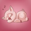 Chubby Piggy Emoji - Stickers