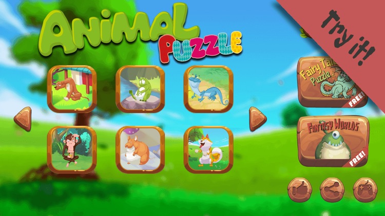 Animals Puzzle for kids and toddlers free screenshot-4