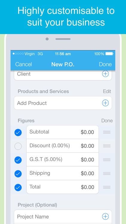 Purchase Order maker - Create and send POs in PDF