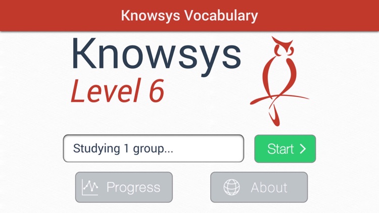 Knowsys Level 6 Vocabulary Flashcards