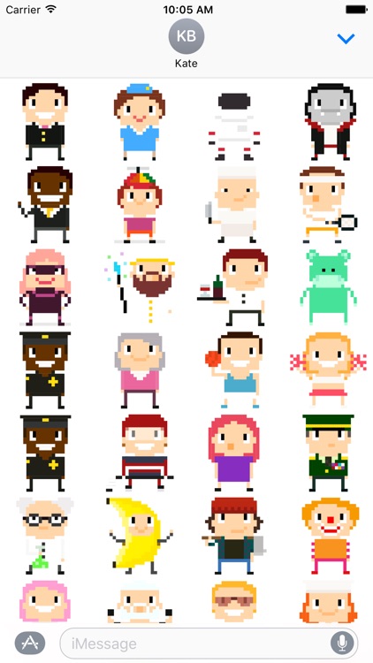 8-bit Stickers for iMesssage