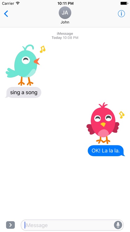 Funny Birds Animated Stickers