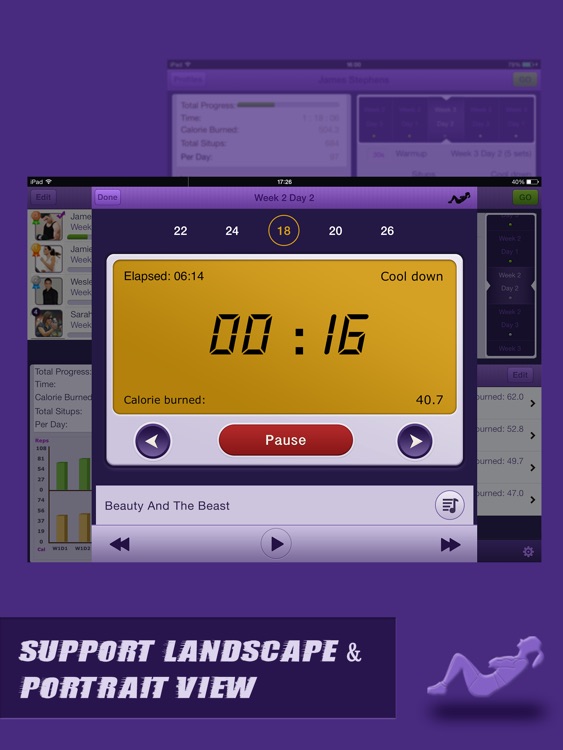 Situps Coach Pro for iPad - Do 200 Sit Ups