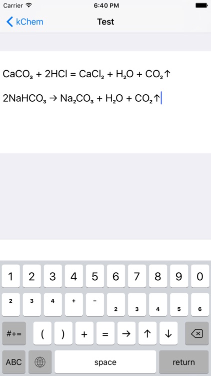 kChem - Chemistry Keyboard