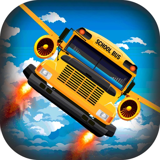Flying School Bus Driving 3D Simulator