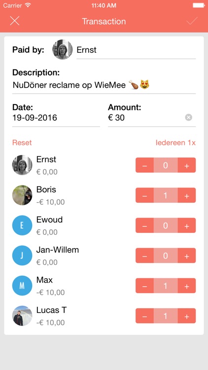 WieMee - Cost sharing made easy