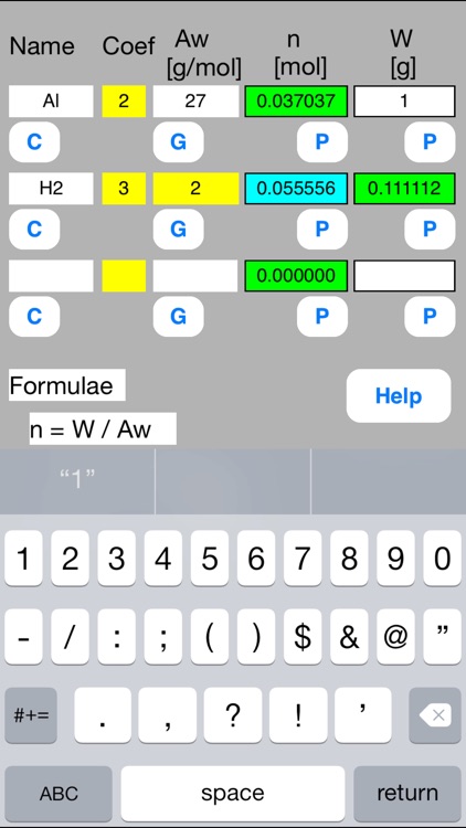 Mol Calculator mini screenshot-3