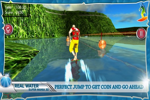 Real Water Surfer Mania 3D: Extreme crazy surfing screenshot 2