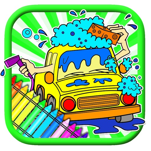 Fast Car The First Coloring Book Game For Kids Icon
