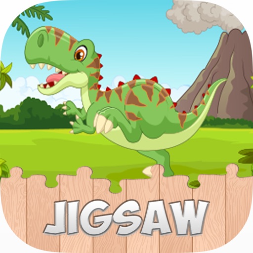 Cute Dinosaur Jigsaw Puzzles Games for Kids Free Icon