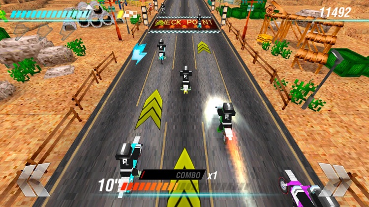 Block Dirt Bike Survival Multiplayer Racing Game screenshot-3