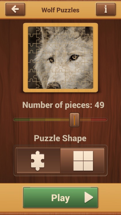 Wolf Jigsaw Puzzles - Fun Brain Training Game Free