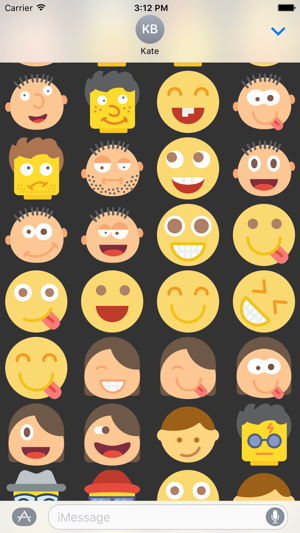 Emoticons Stickers Emojis for iMessage Chat(圖1)-速報App