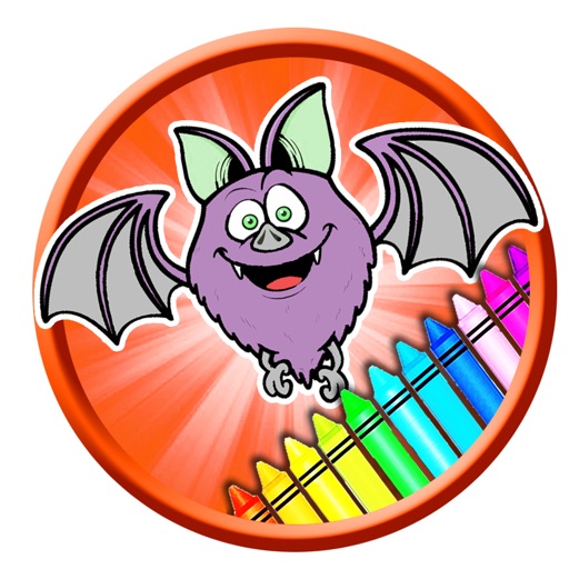 Coloring Page Game Bat Cuite Version For Junior iOS App