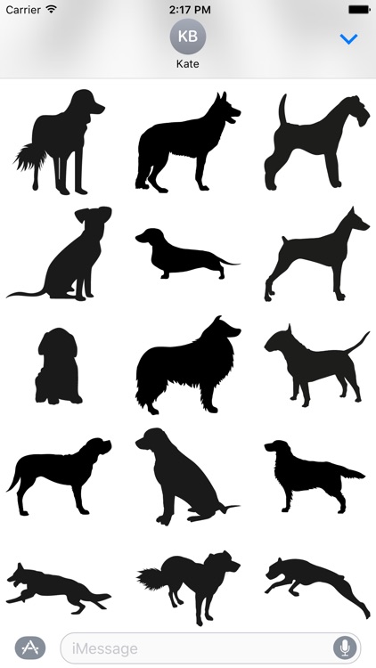 Dog Shadow Sticker