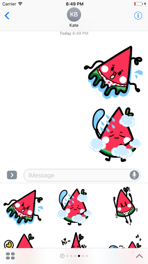 Watermelon Emoticon stickers(圖3)-速報App