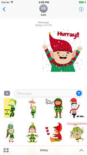 Elf - Christmas Stickers for iMessage(圖2)-速報App