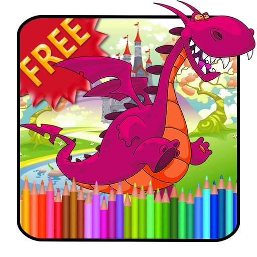 Dragons Coloring Book HD iOS App
